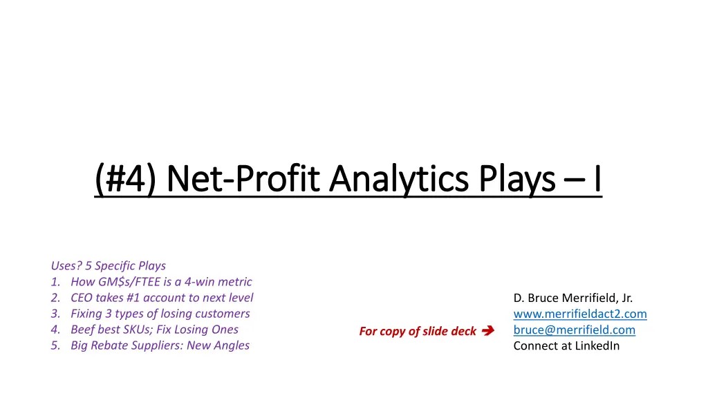 4 net 4 net profit analytics plays profit