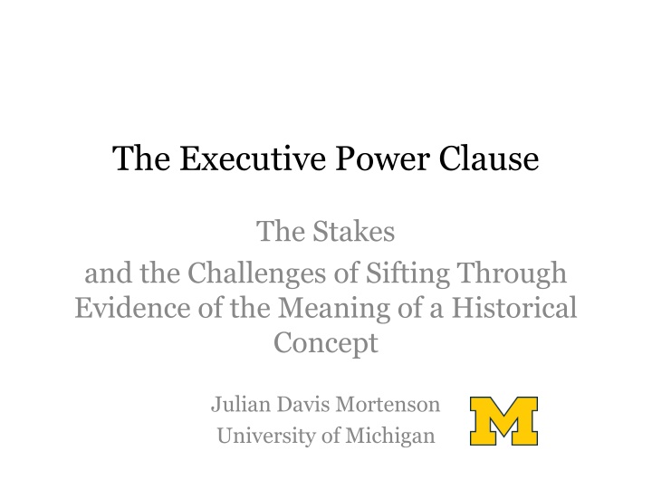 the executive power clause