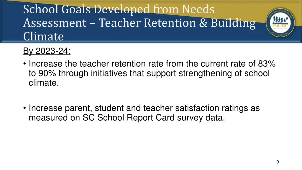 school goals developed from needs assessment 1