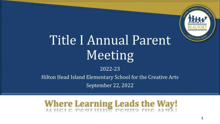 title i annual parent meeting