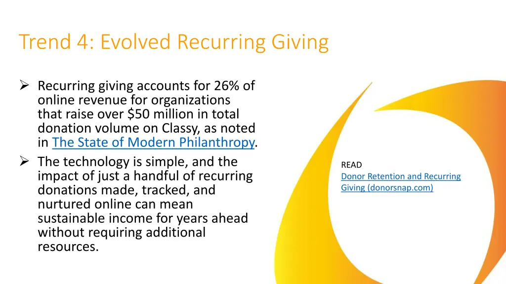 trend 4 evolved recurring giving