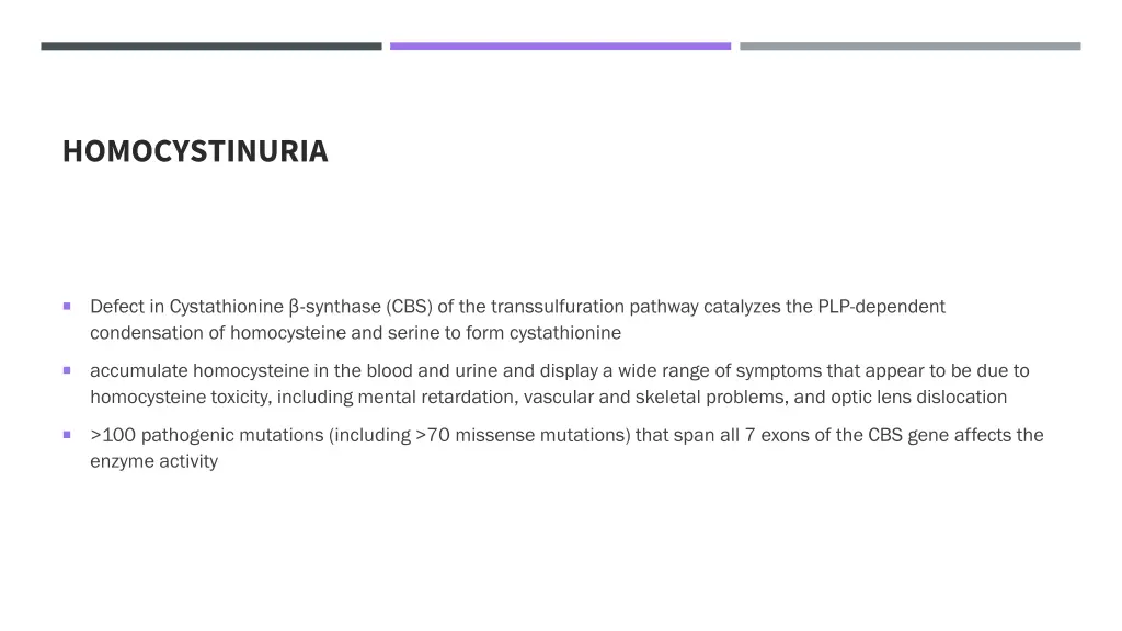 homocystinuria