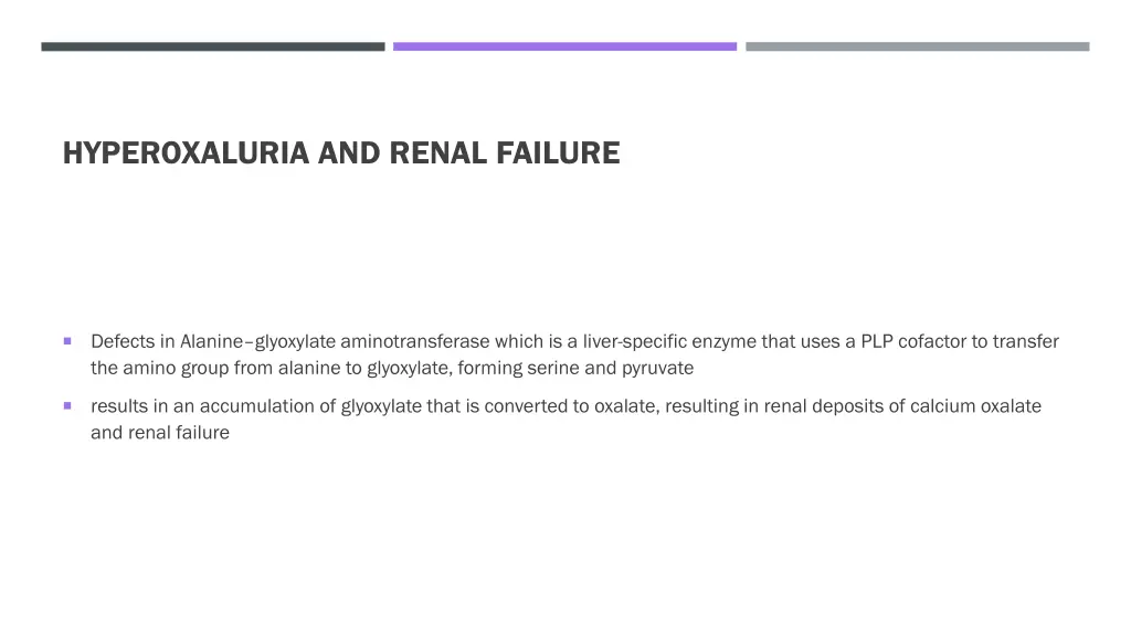 hyperoxaluria and renal failure