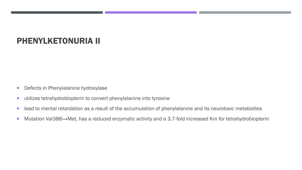 phenylketonuria ii