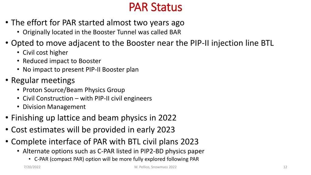 par status par status