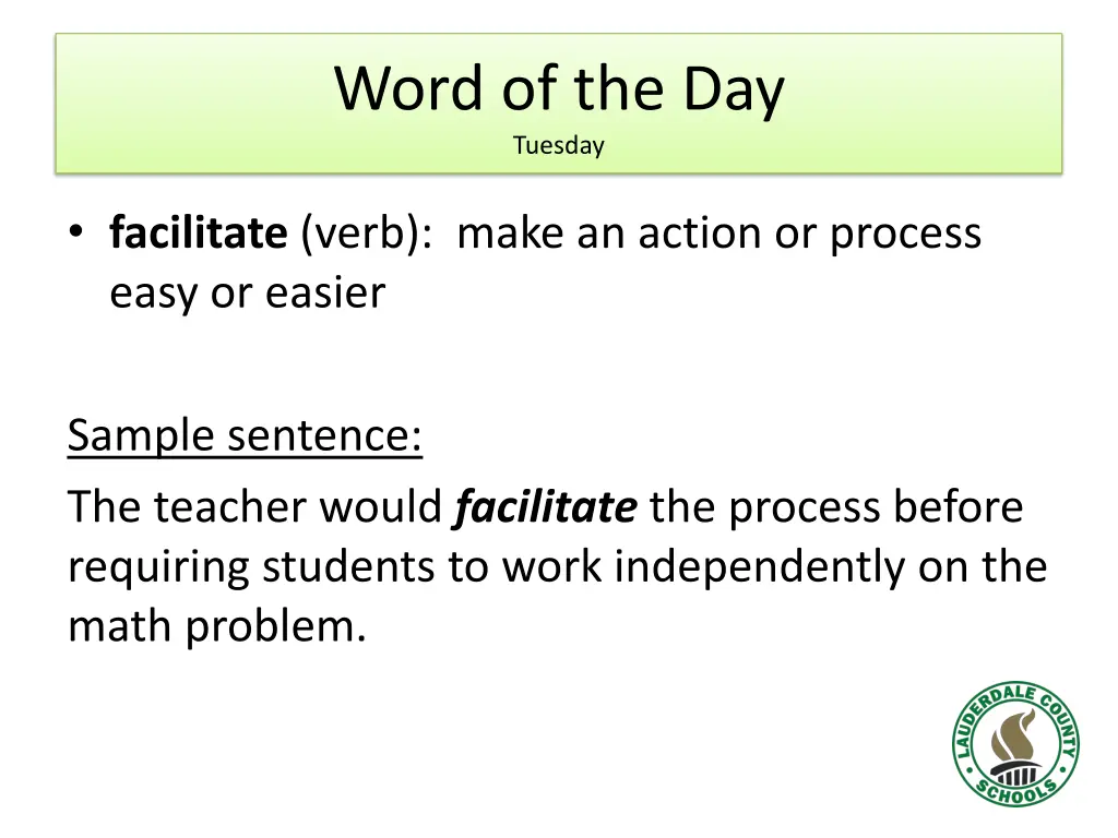 word of the day tuesday