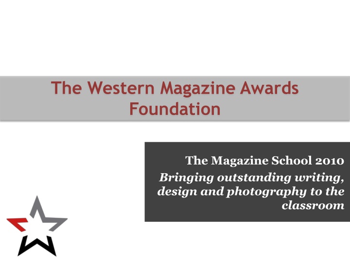 the western magazine awards foundation