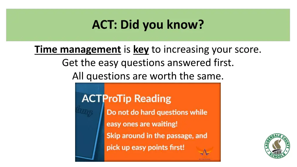 act did you know