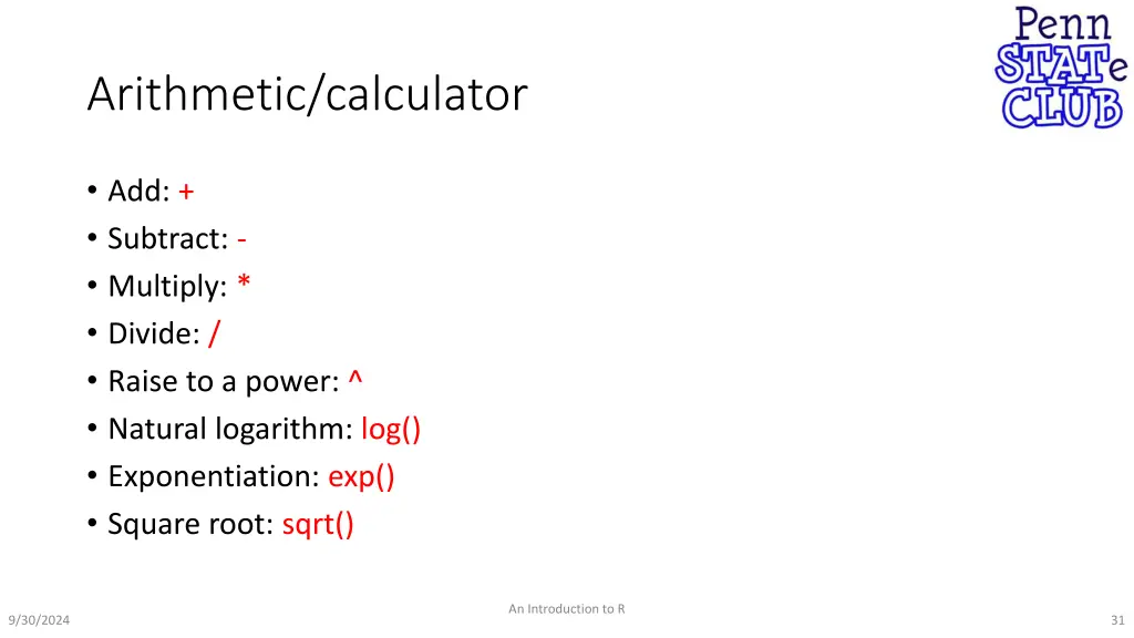 arithmetic calculator