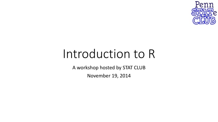 introduction to r