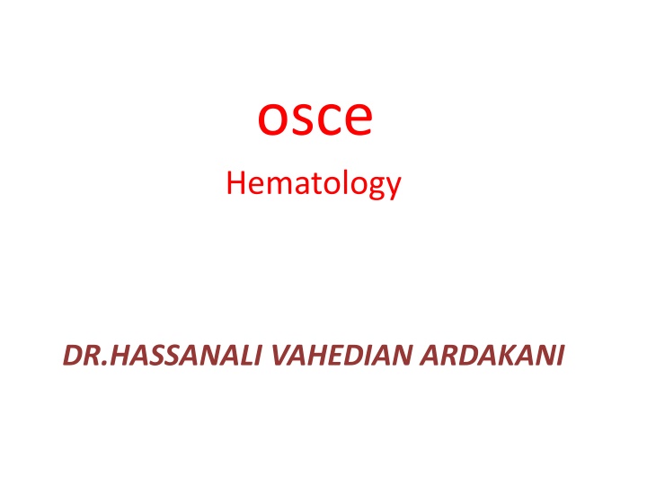 osce hematology