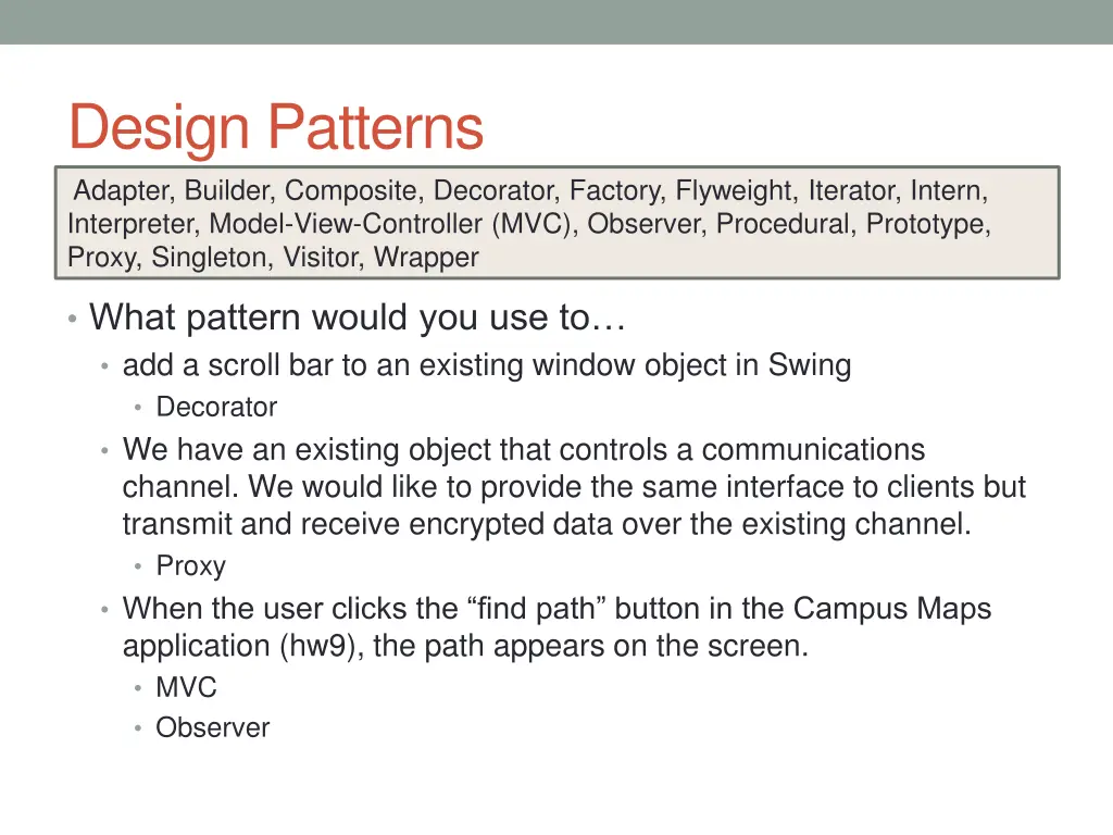 design patterns adapter builder composite