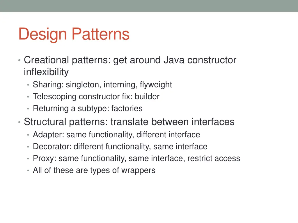 design patterns