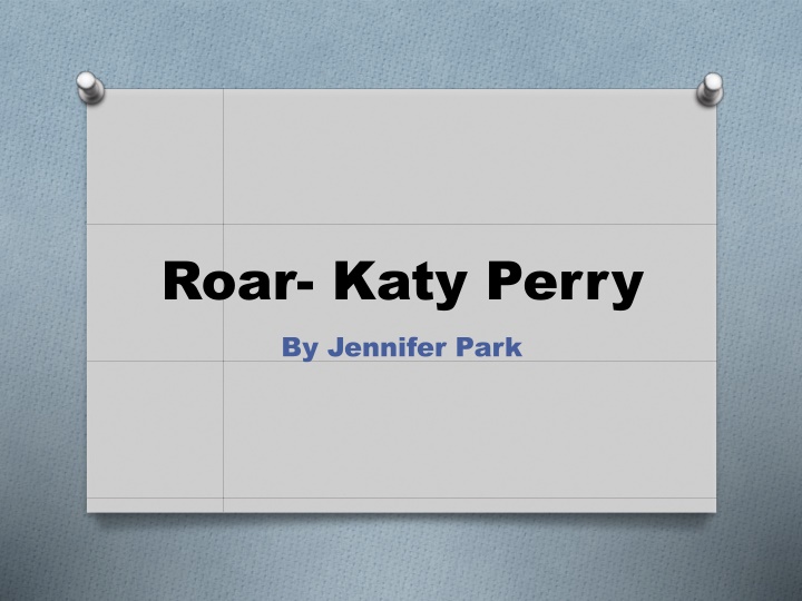 roar katy perry by jennifer park