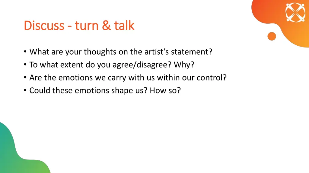 discuss discuss turn talk turn talk