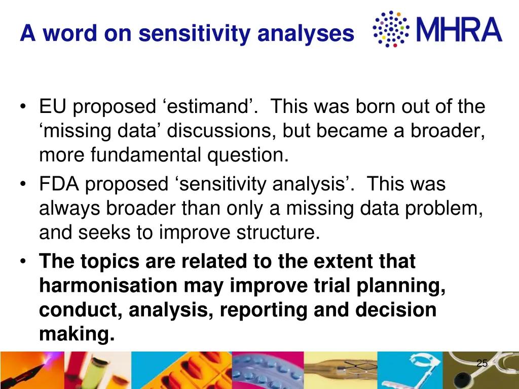 a word on sensitivity analyses