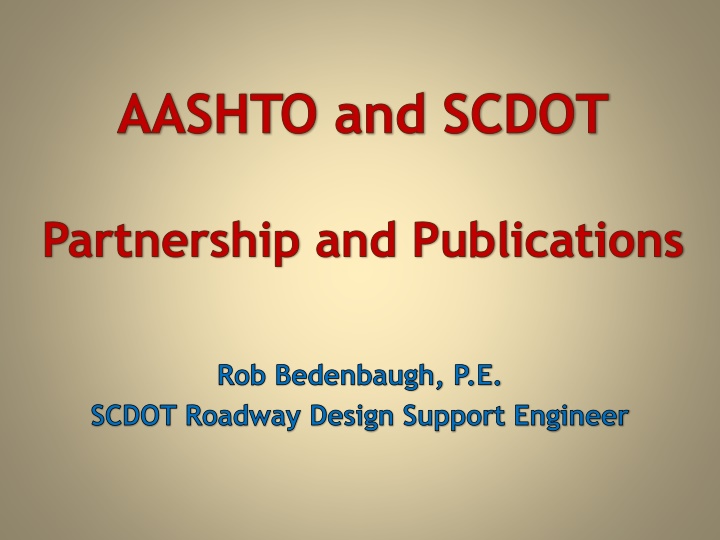 aashto and scdot