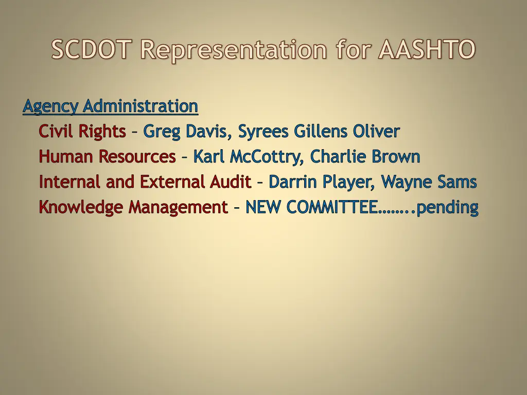 scdot representation for aashto 3