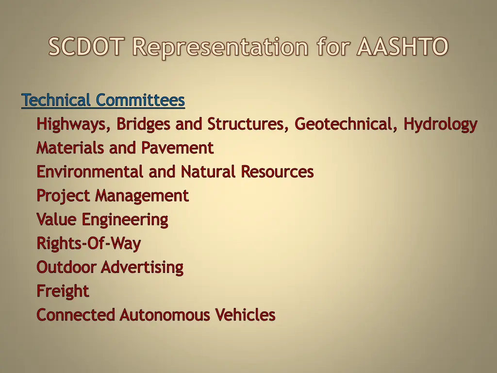 scdot representation for aashto 5