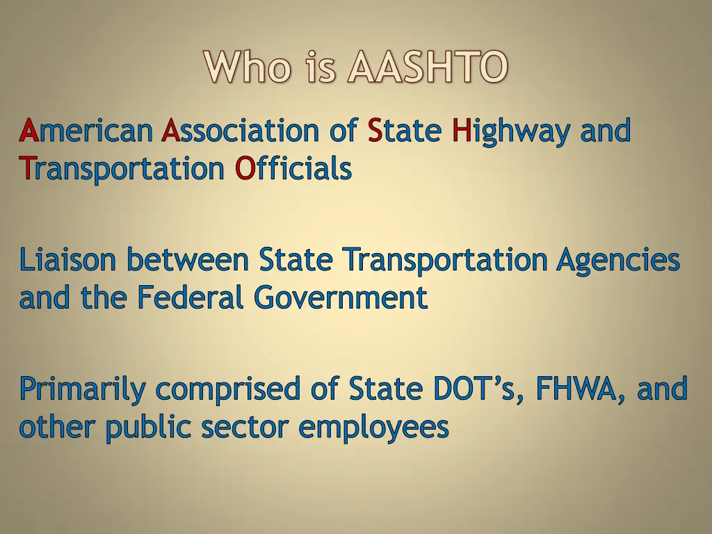 who is aashto