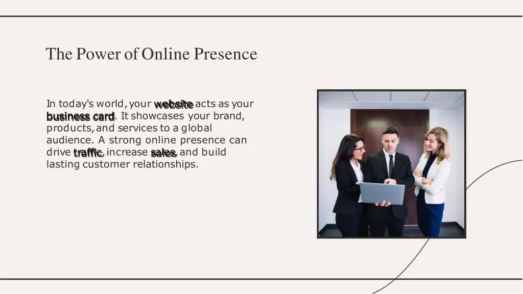 thepowerofonline presence