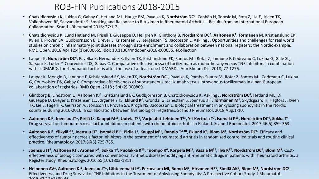 rob fin publications 2018 2015 chatzidionysiou