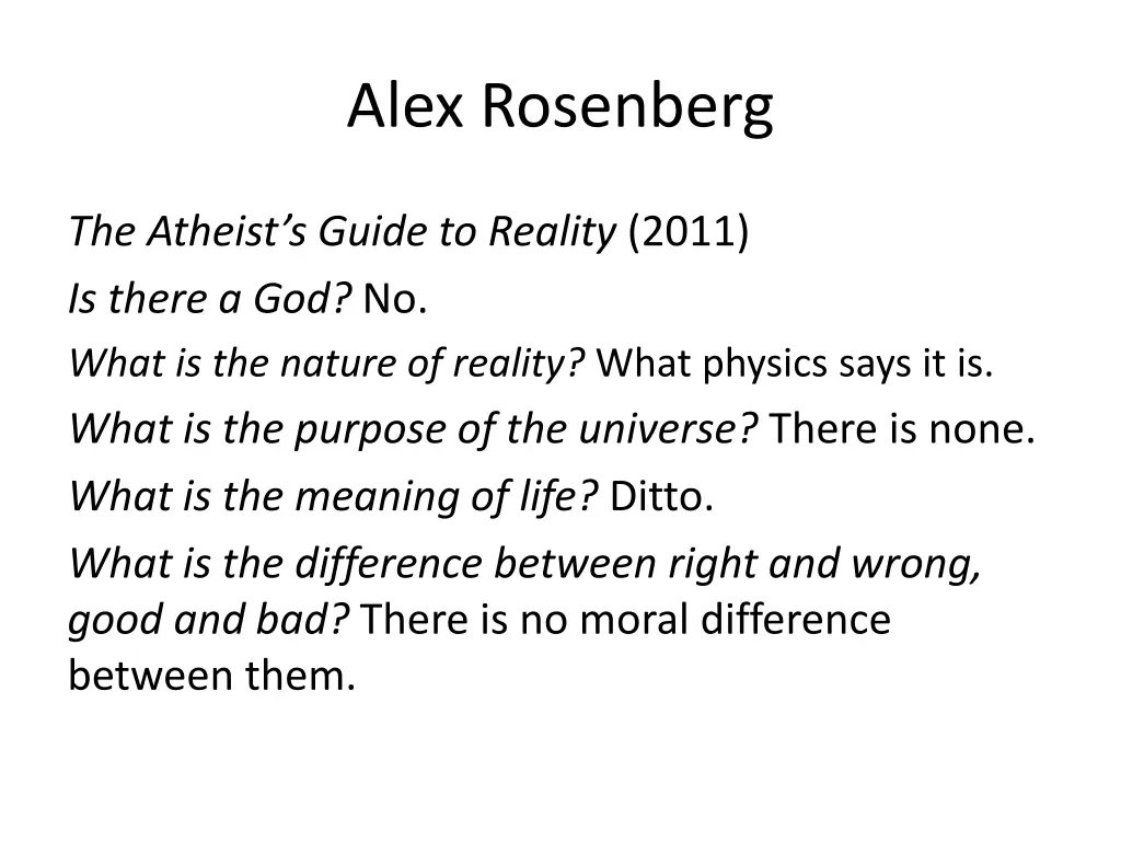 alex rosenberg 1