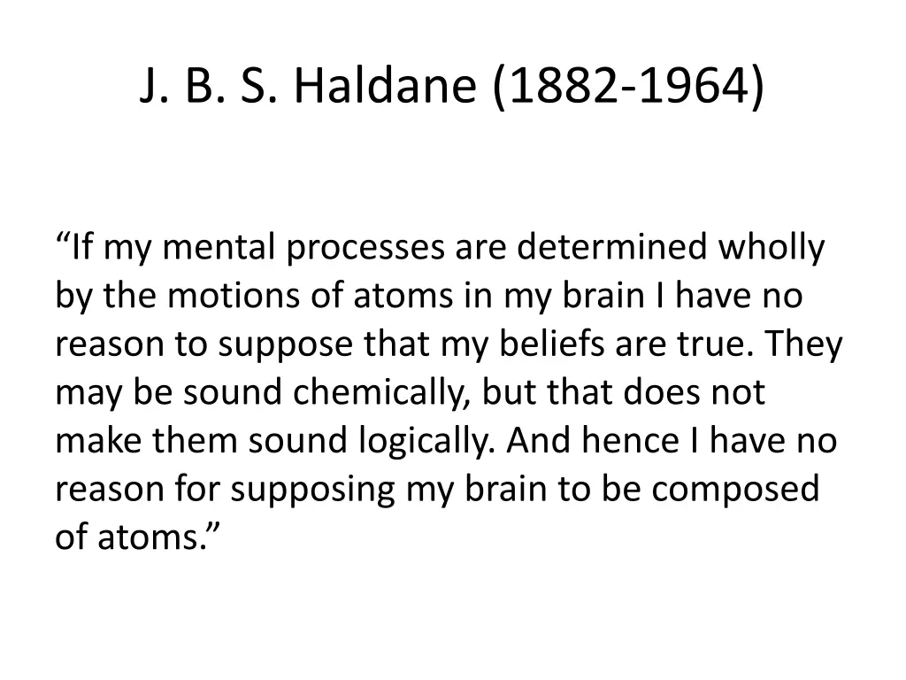 j b s haldane 1882 1964