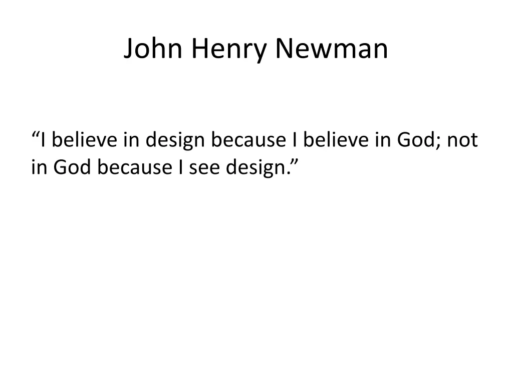 john henry newman