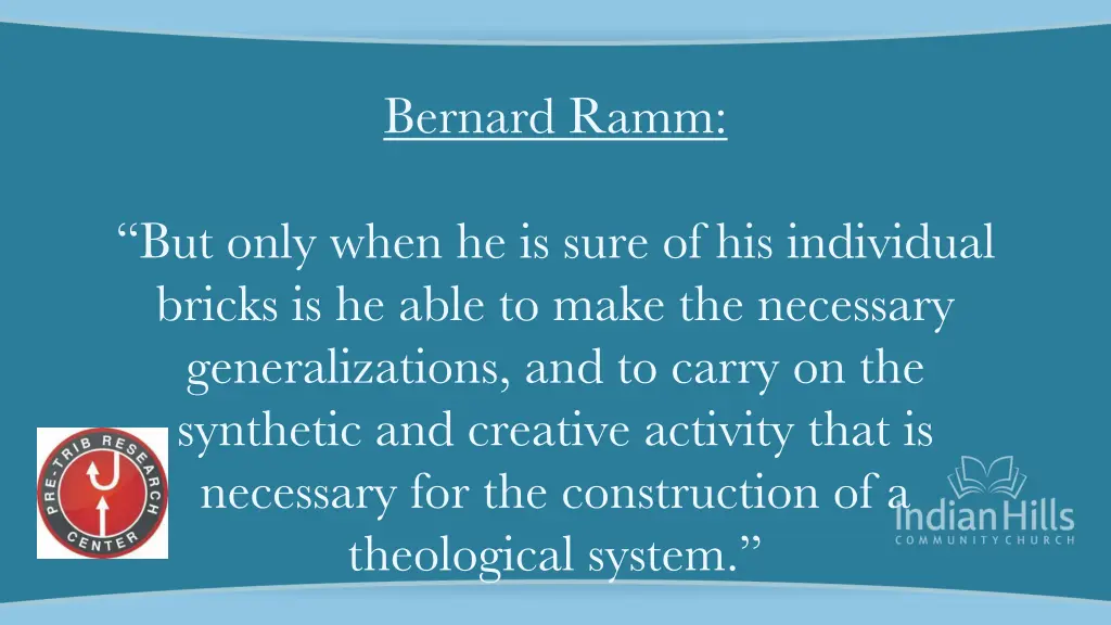 bernard ramm 2