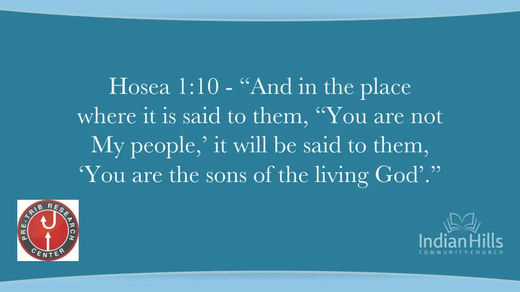 hosea 1 10 and in the place where it is said 1