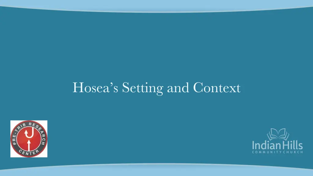 hosea s setting and context