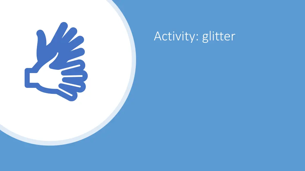 activity glitter