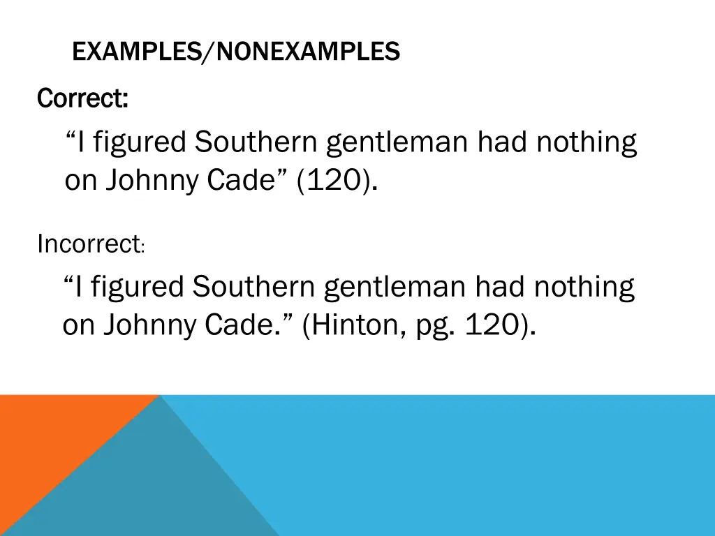 examples nonexamples