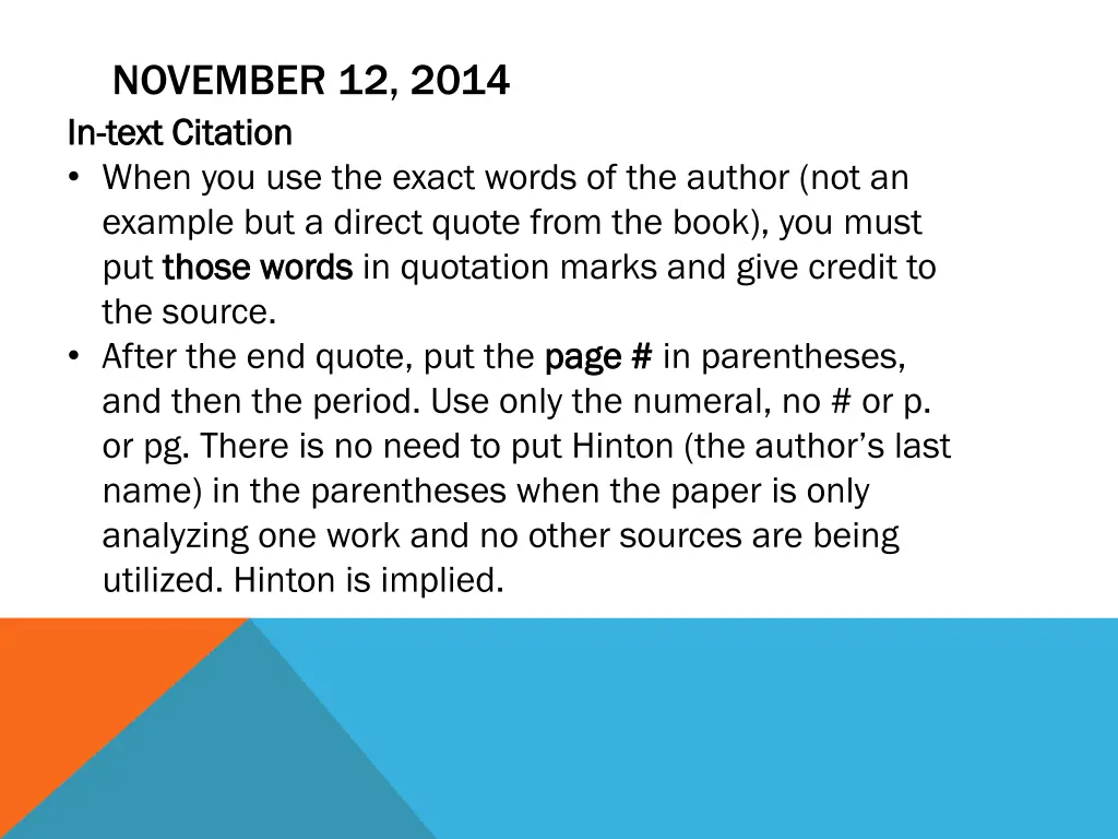 november 12 2014 in in text citation text