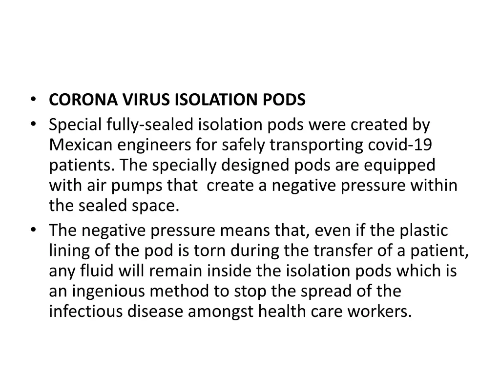 corona virus isolation pods special fully sealed