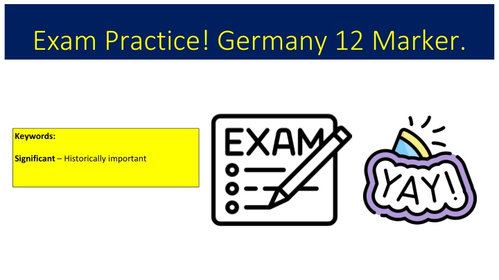 exam practice germany 12 marker