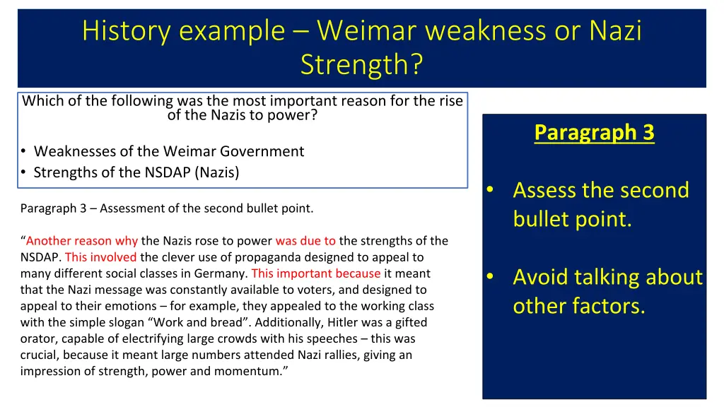 history example weimar weakness or nazi strength 3