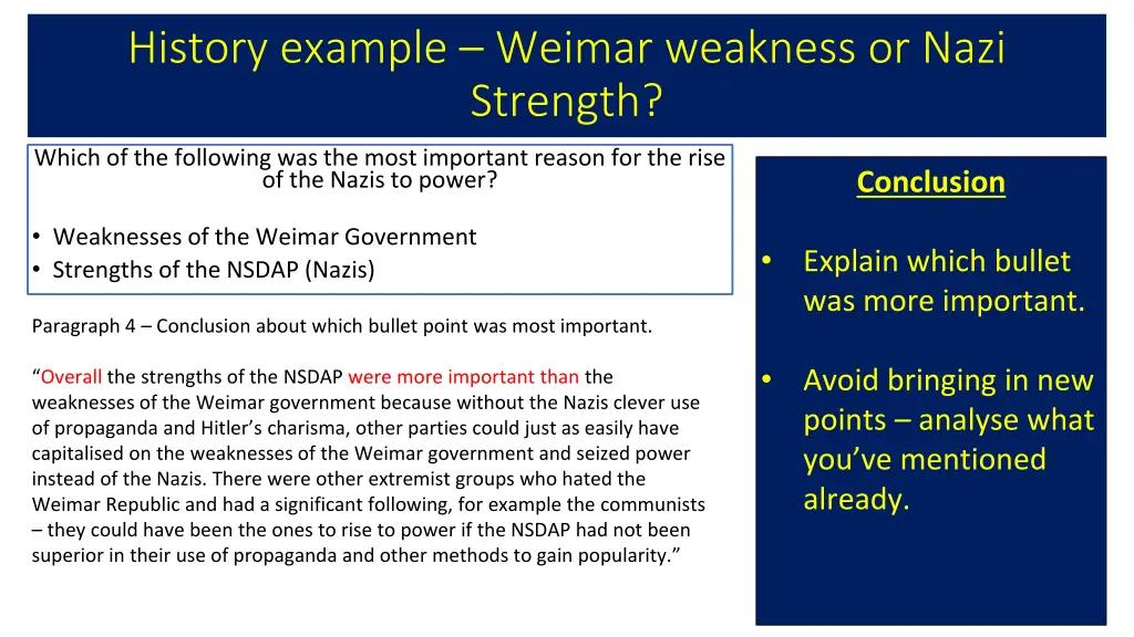 history example weimar weakness or nazi strength 4