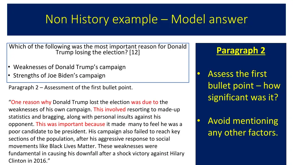 non history example model answer 1