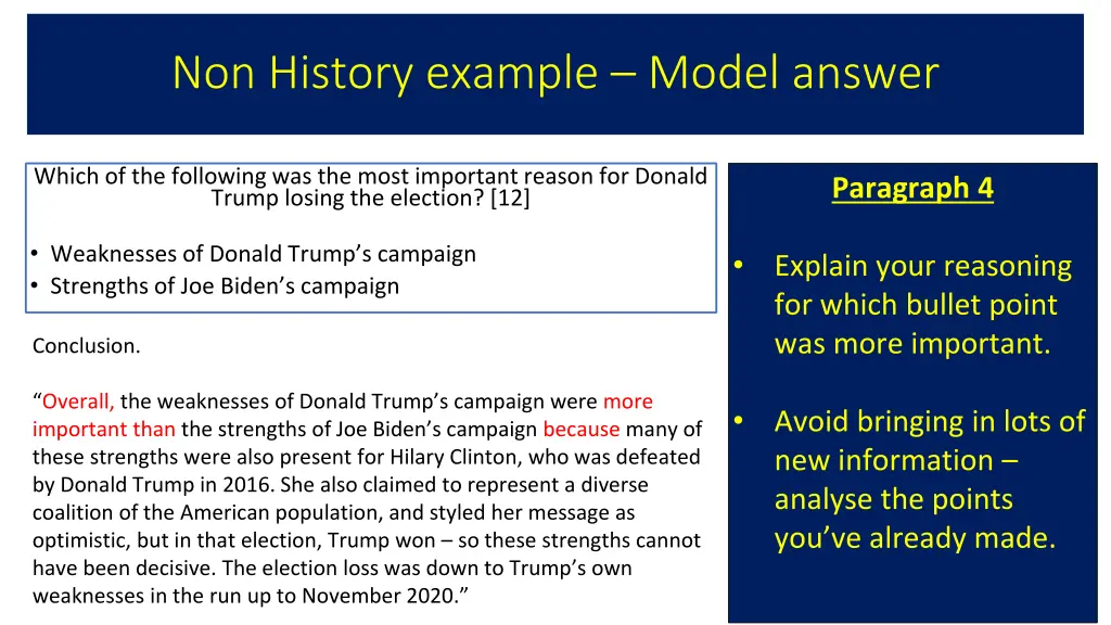 non history example model answer 3