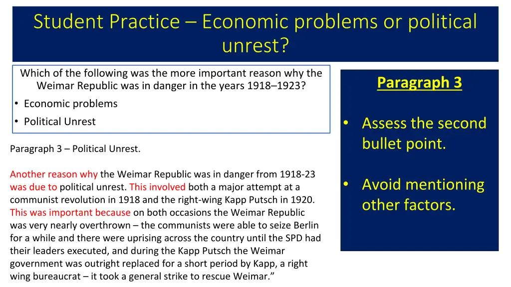 student practice economic problems or political 3