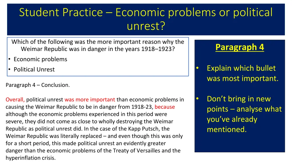 student practice economic problems or political 4