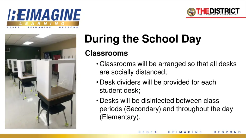 during the school day classrooms classrooms will