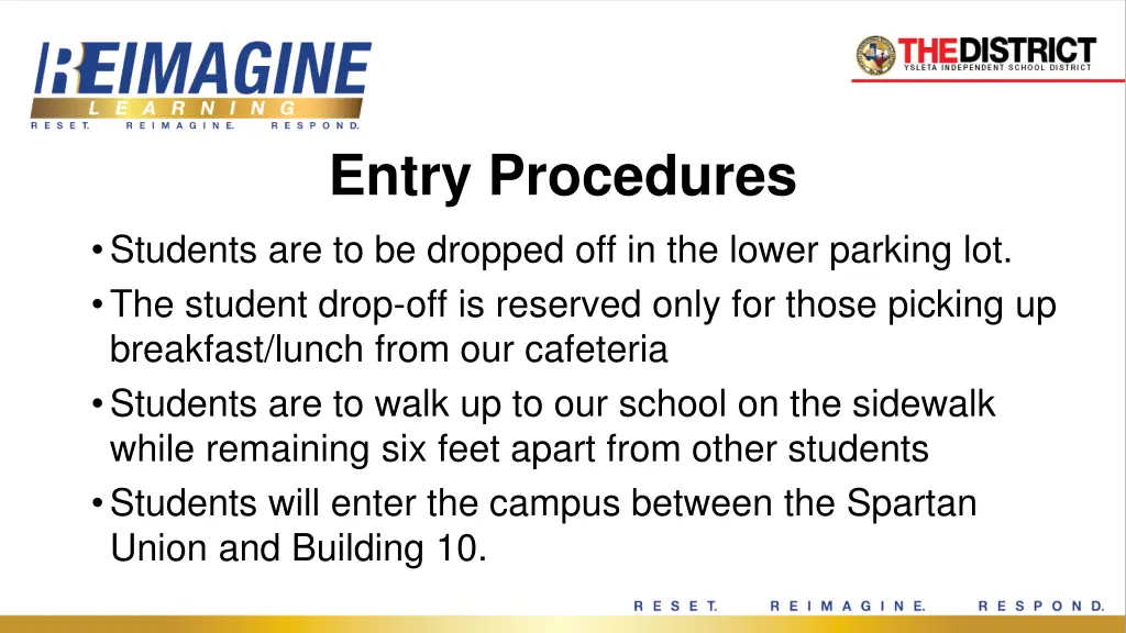 entry procedures