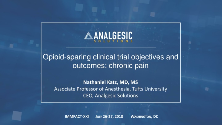 opioid sparing clinical trial objectives