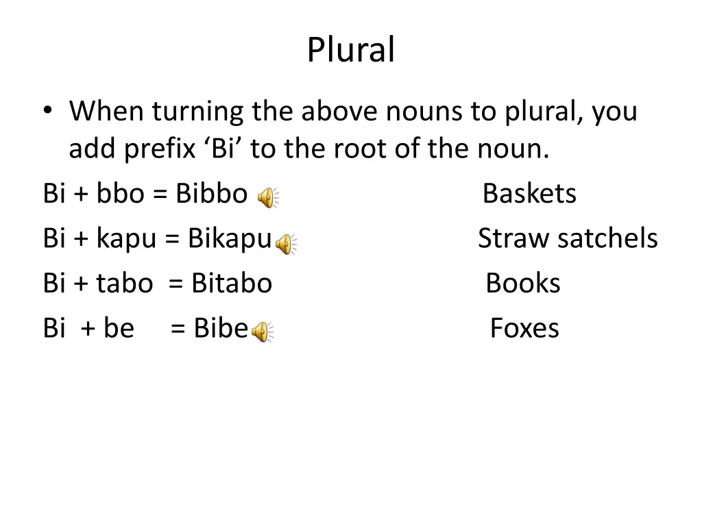 plural