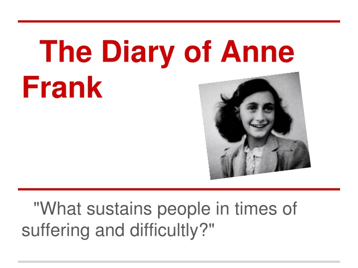 the diary of anne frank