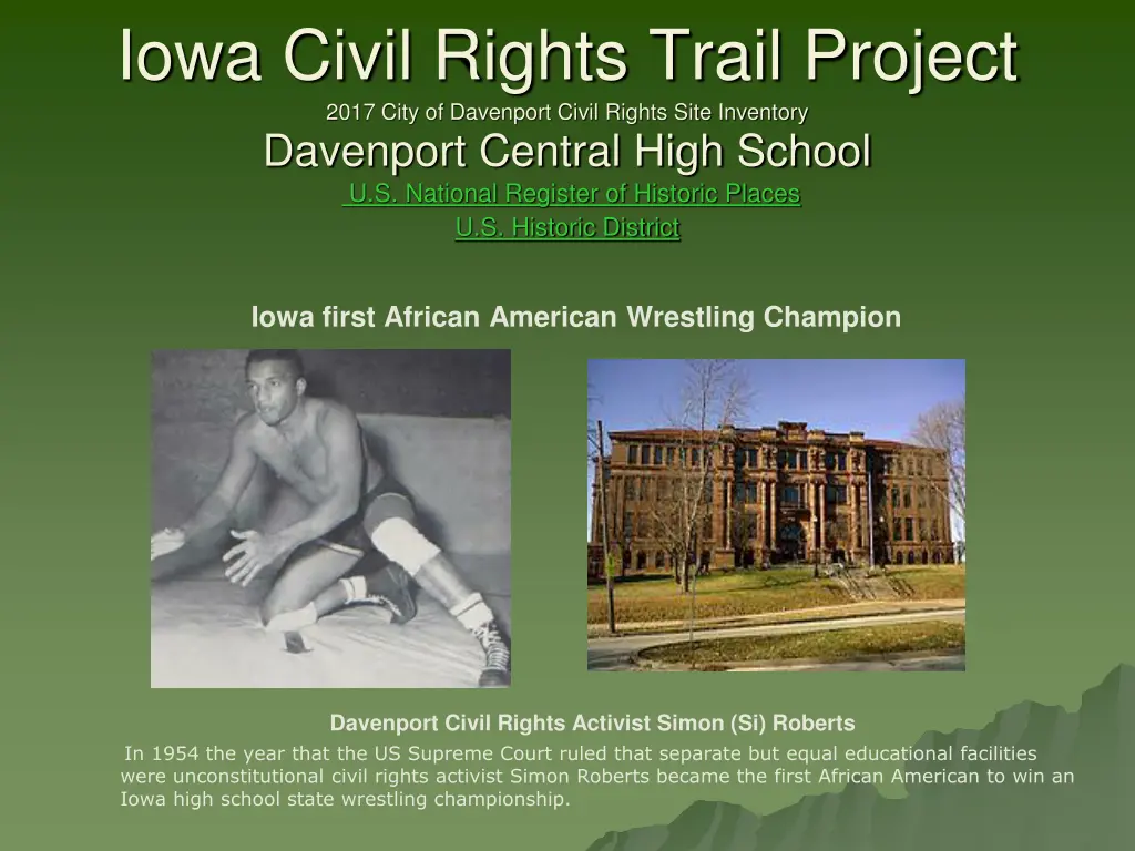 iowa civil rights trail project 2017 city 2