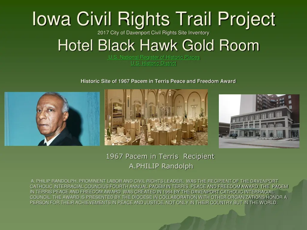 iowa civil rights trail project 2017 city